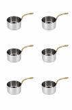 Stainless Steel Mini Saucepan Serving Dish (Plain) - 2 Sizes - 5.5" / 6.5"